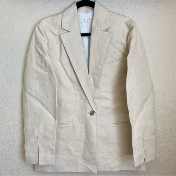 Rachael‎ Wang Oversized oatmeal blazer neutral size medium - Picture 1 of 13